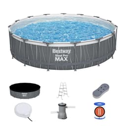 Piscine hors sol Piscine hors sol ronde Steel Pro Max 457 x 107 cm avec lumière LED Bestway 2