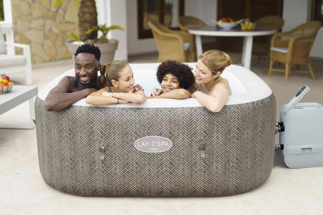 Spa Spa gonflable carré Lay-Z-Spa Cabo Hydrojet 4-6 places Wifi Bestway 2