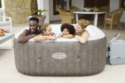 Spa Spa gonflable carré Lay-Z-Spa Cabo Hydrojet 4-6 places Wifi Bestway 2