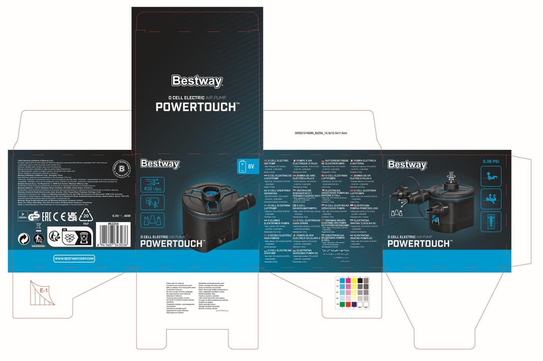 Pompe de gonflage Gonfleur électrique à piles Powertouch™ Bestway 4