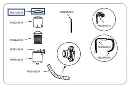 Pièces Détachées Ecrou de serrage pour Skimmer flottant Flowclear™ Bestway®  (58233, 58237) Bestway 3