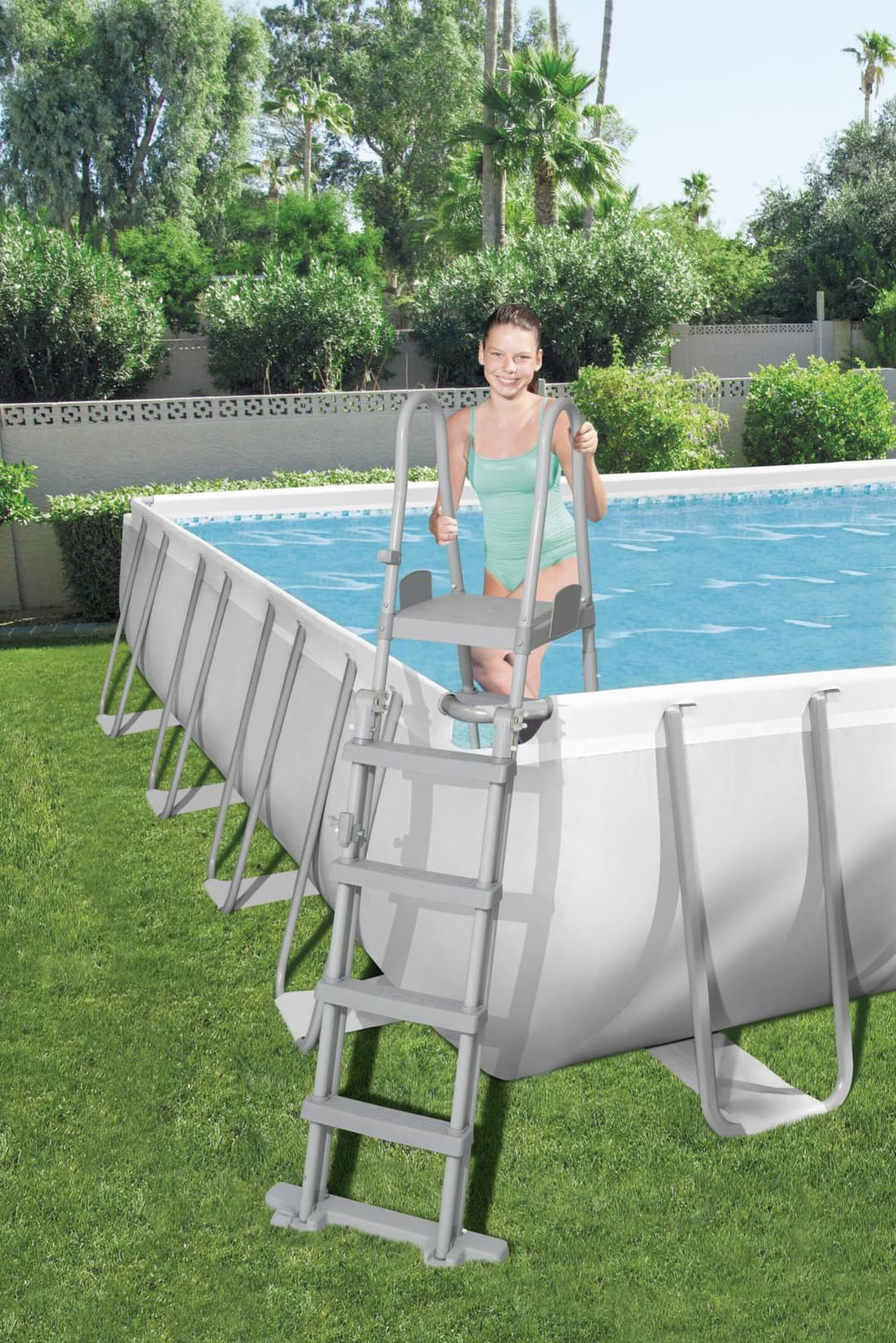 Piscine hors sol Piscine hors sol rectangle Power Steel 956 x 488 x 132 cm Bestway 5