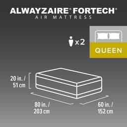 Matelas gonflables Lit gonflable 2 places à pompe électrique AlwayzeAire 203 x 152 x 51 cm Bestway 9