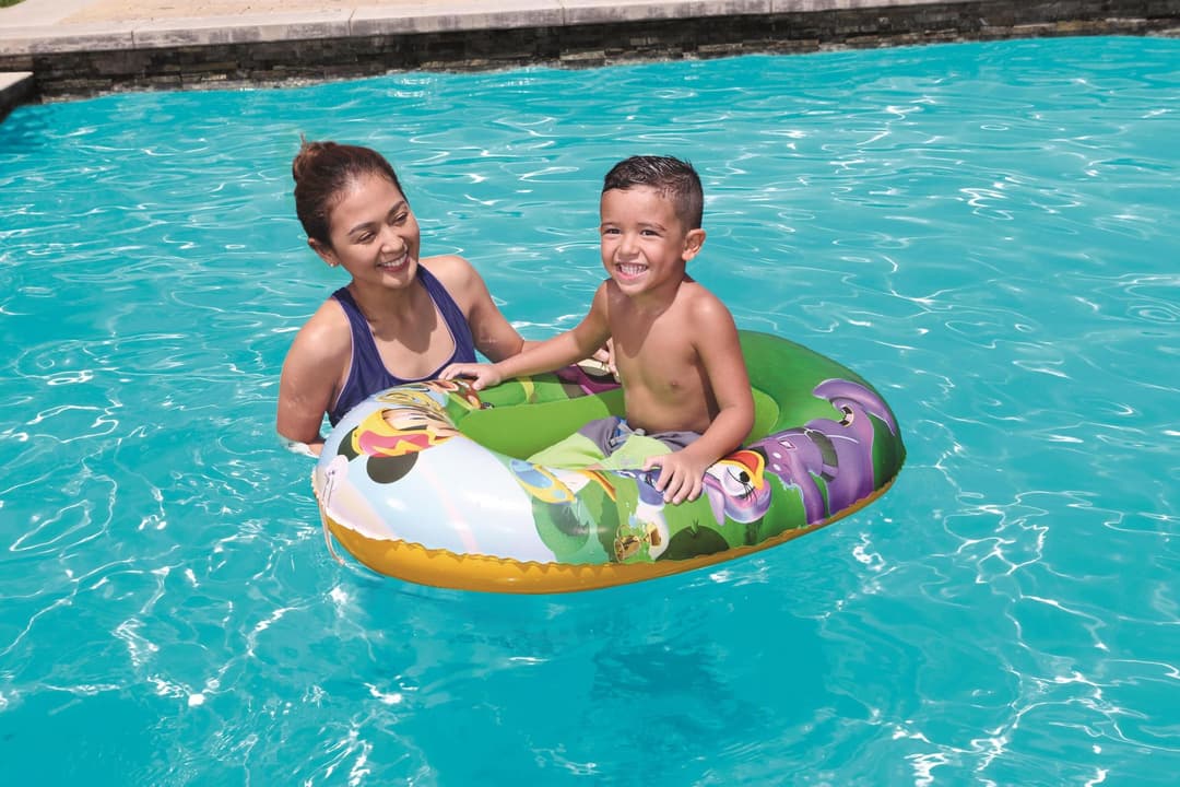 Jeux d'extérieur et trampoline Bateau gonflable enfant 102 x 69 cm Disney Mickey Roadster Bestway 3