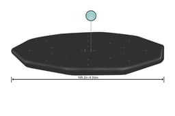 Accessoires Piscine Bâche 4 saisons ronde 493 cm pour piscine hors sol  Ø 460cm ou 488cm Bestway 2