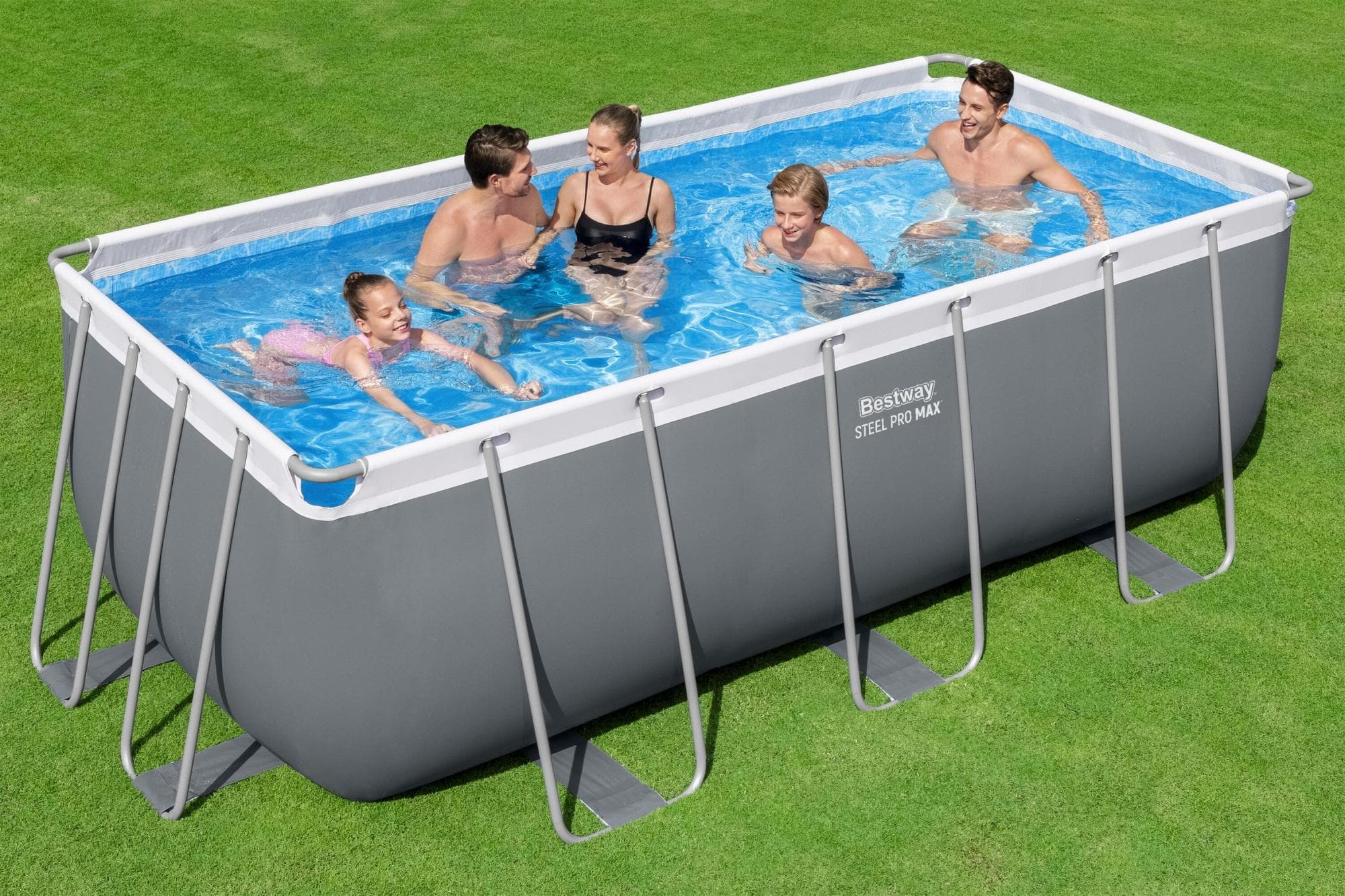 Piscine hors sol Piscine hors sol rectangle 412 x 201 x 122 cm Steel Pro Max Bestway 1