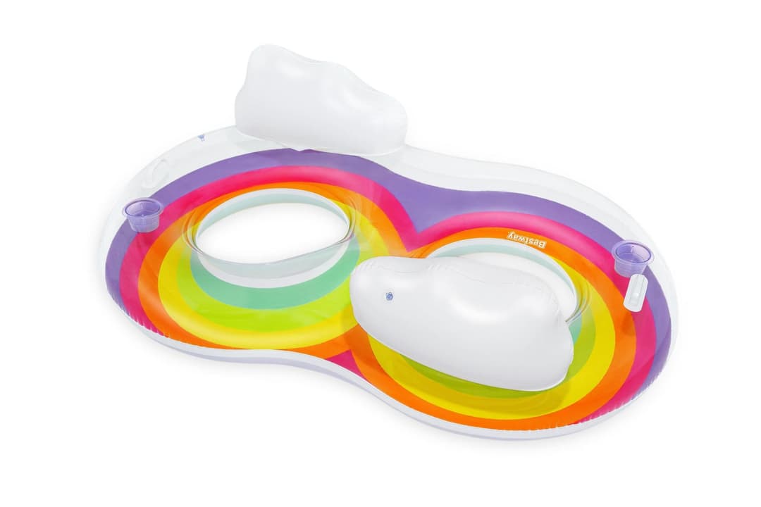 Jeux d'extérieur et trampoline Bouée double 2 personnes 186 x 116 cm Rainbow Dreams™ Bestway 5