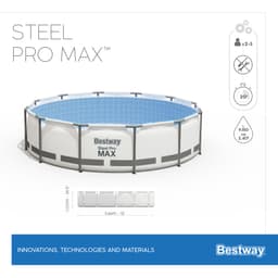 Piscine hors sol Piscine hors sol ronde Steel Pro Max 366 x 100 cm Bestway 5