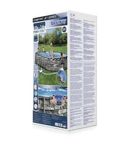 Piscine hors sol Piscine hors sol ovale Power Steel Comfort Jet 610 x 366 x 122 cm Bestway 6