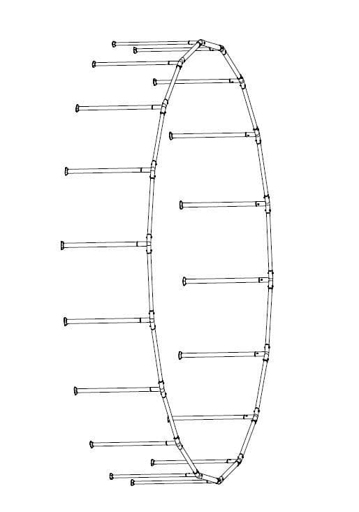 18' x 48"/5.49m x 1.22m Pool Frame(1/2)