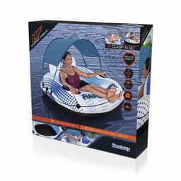 Jeux d'extérieur et trampoline Bouée de rivière avec parasol amovible 123 cm Rapid Rider Bestway 3