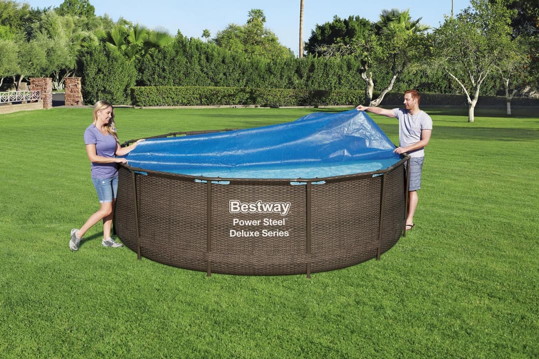 Accessoires Piscine Bâche à bulles ronde Ø 356cm piscine hors sol ronde Ø 366cm ou 396cm Bestway 5