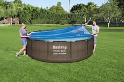 Accessoires Piscine Bâche à bulles ronde Ø 356cm piscine hors sol ronde Ø 366cm ou 396cm Bestway 5