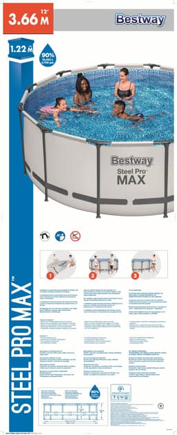 Piscine hors sol Piscine hors sol ronde Steel Pro Max 366 x 122 cm Bestway 6