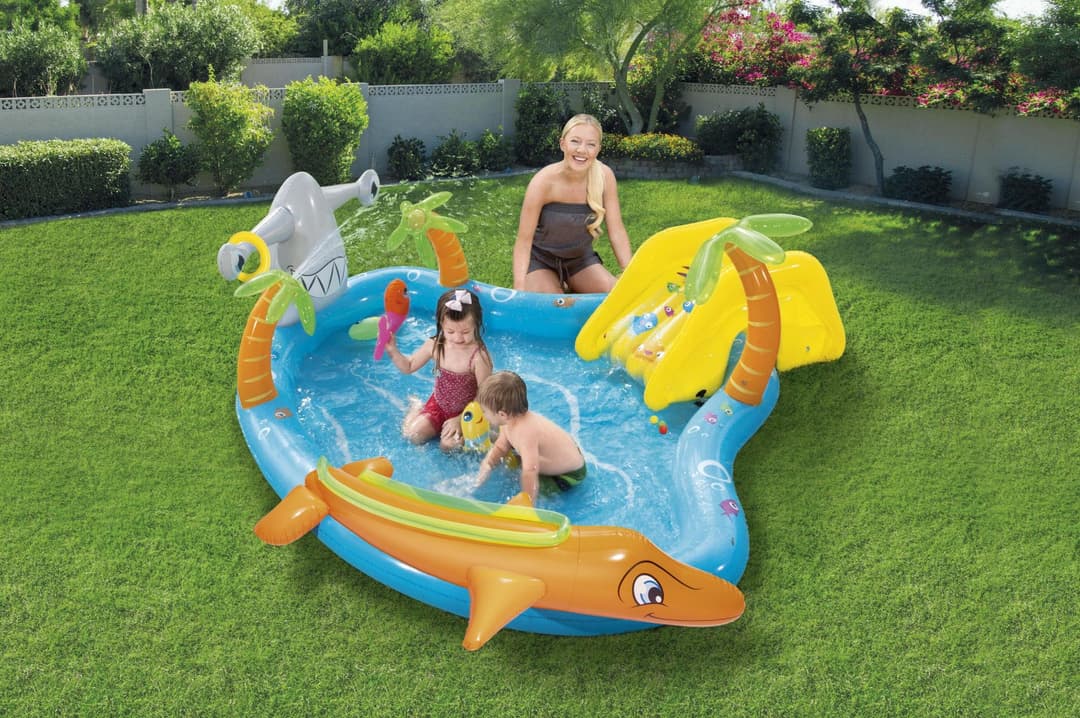 Jeux d'extérieur et trampoline Aire de jeux pataugeoire Vie de la Mer 280 x 257 x 87 cm Bestway 4