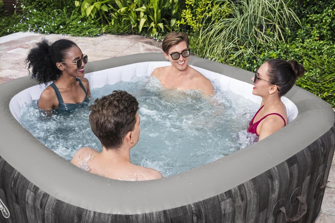 Spa Spa gonflable carré Lay-Z-Spa Majorca Hydrojet Pro 4 - 6 personnes Bestway 4