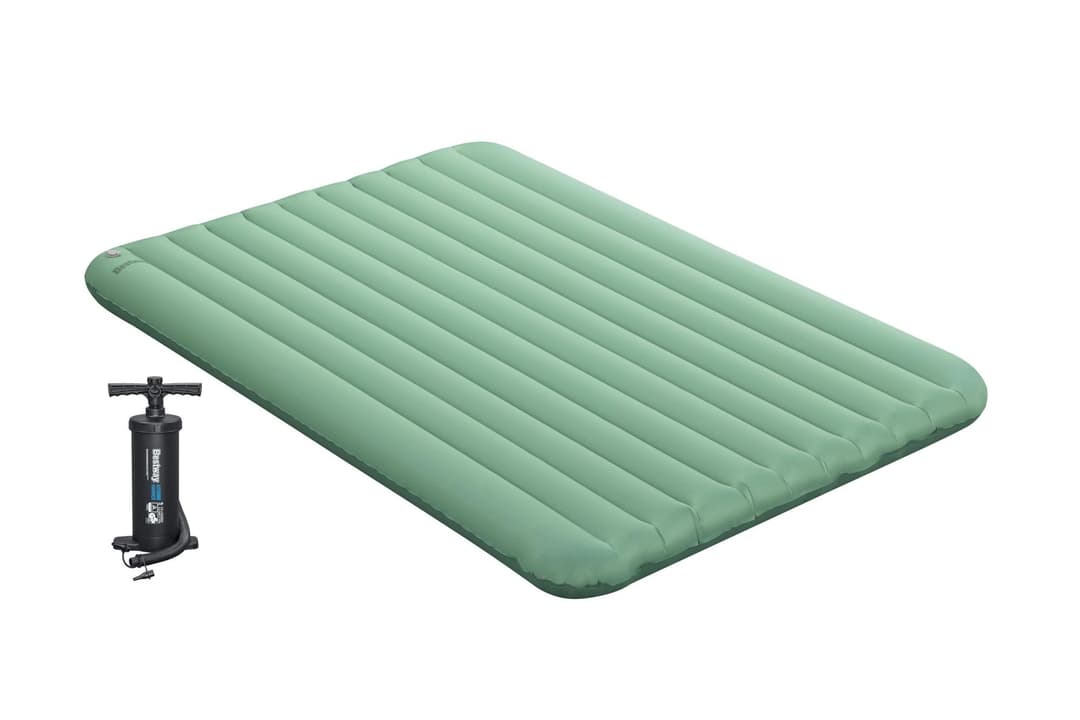 Camping et tente Matelas gonflable de trekking 2 places 203 x 142 x 15 cm avec gonfleur Bestway 2