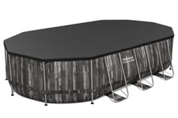 Piscine hors sol Piscine hors sol ovale Steel Pro Max 610x366x122 cm décor bois Bestway 4