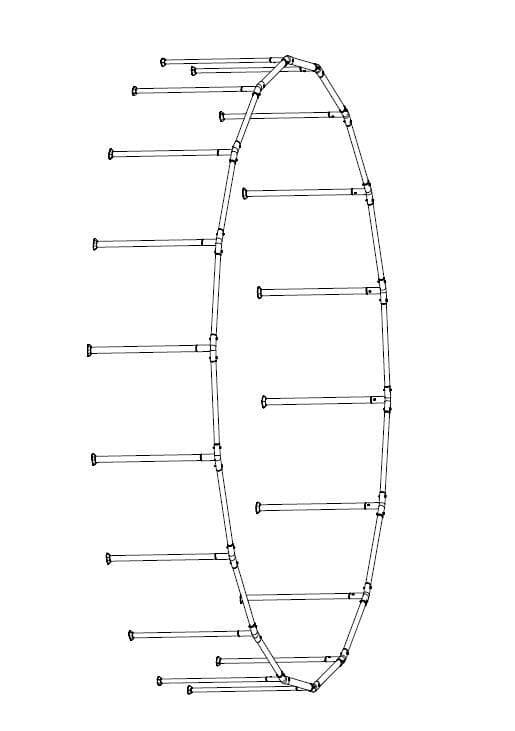 18' x 48"/5.49m x 1.22m Pool Frame(2/2)