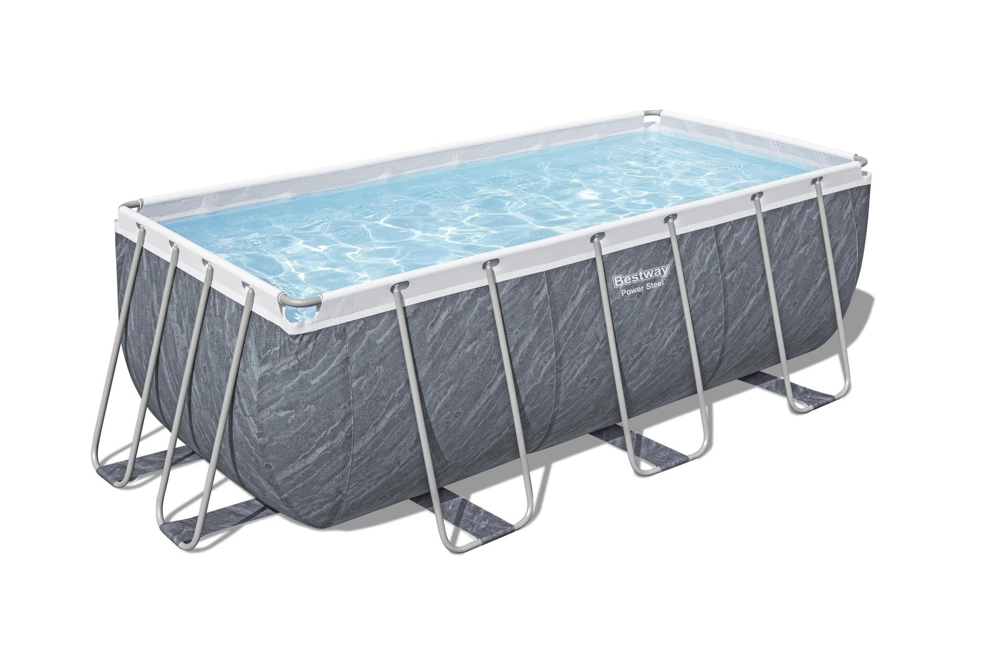Piscine hors sol Piscine hors-sol sans accessoire Power Steel rectangle 412x201x122cm Bestway 1