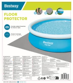Accessoires Piscine Lot de 9 tapis 78 x 78 cm de protection pré formés  Bestway 3