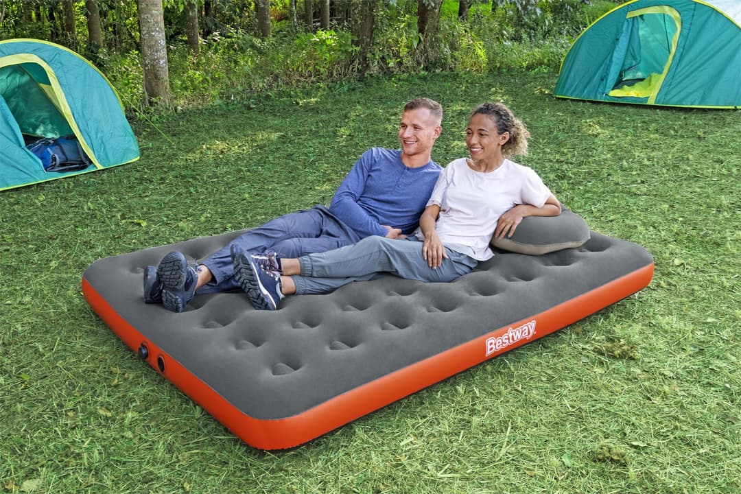Camping et tente Matelas gonflable camping 2 places 203x152x22cm avec sac de gonflage Bestway 2