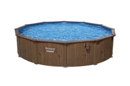 Piscine hors sol Piscine acier hors sol ronde Hydrium 490 x 130 cm effet bois Bestway 3