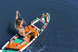 Bateaux, paddle et kayak Paddle SUP gonflable Hydro-Force™ Breeze Panorama, 305 x 84 x 12 cm avec hublot, pagaie, leash, pompe, 1 aileron et sac à dos de transport Bestway 8