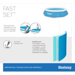 Piscine hors sol Piscine autoportante ronde Fast Set 305 x 66 cm avec filtration Bestway 8