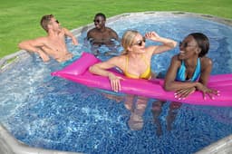 Piscine hors sol Piscine hors sol ovale Power Steel Swim Vista pierres 549x274x122cm Bestway 6