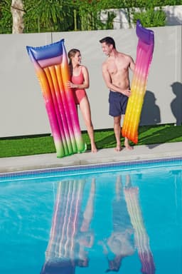 Jeux d'extérieur et trampoline Matelas gonflable plage ou piscine Fashion Rainbow 183 x 89 cm Bestway 9