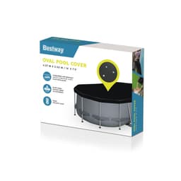 Accessoires Piscine Bâche 4 saisons ovale 418x230cm pour piscine Power Steel  427x250cm Bestway 8