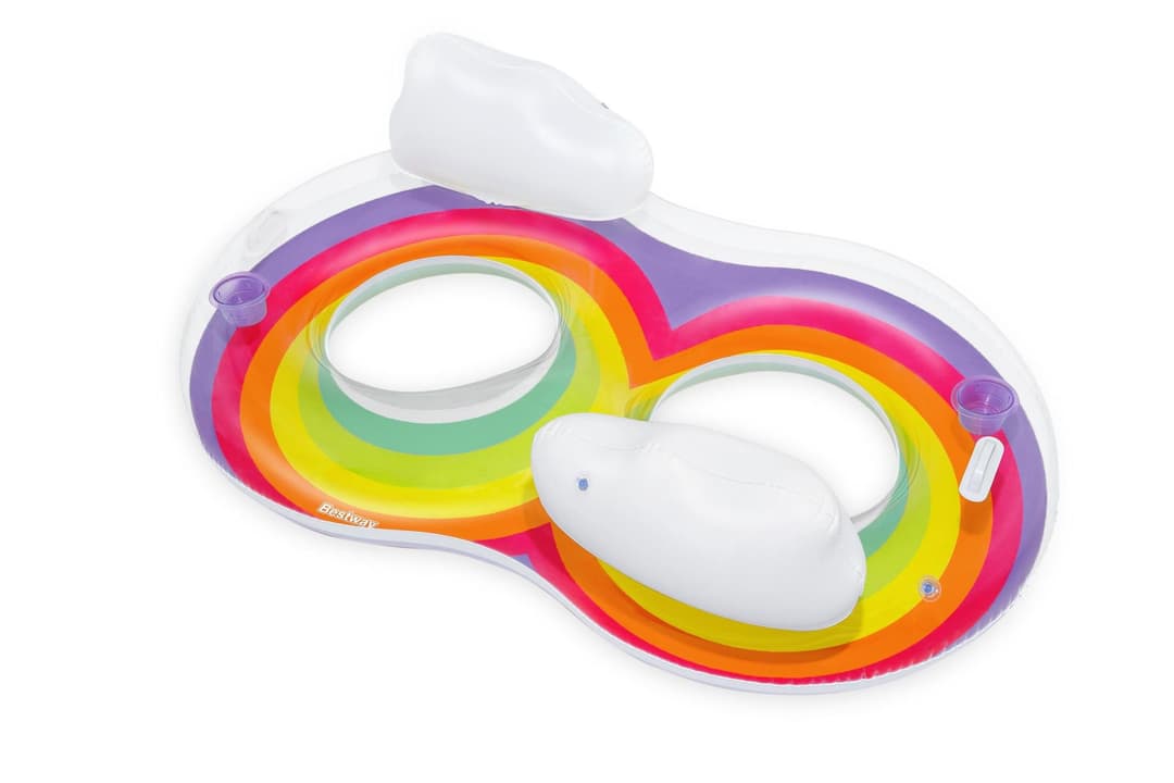 Jeux d'extérieur et trampoline Bouée double 2 personnes 186 x 116 cm Rainbow Dreams™ Bestway 3