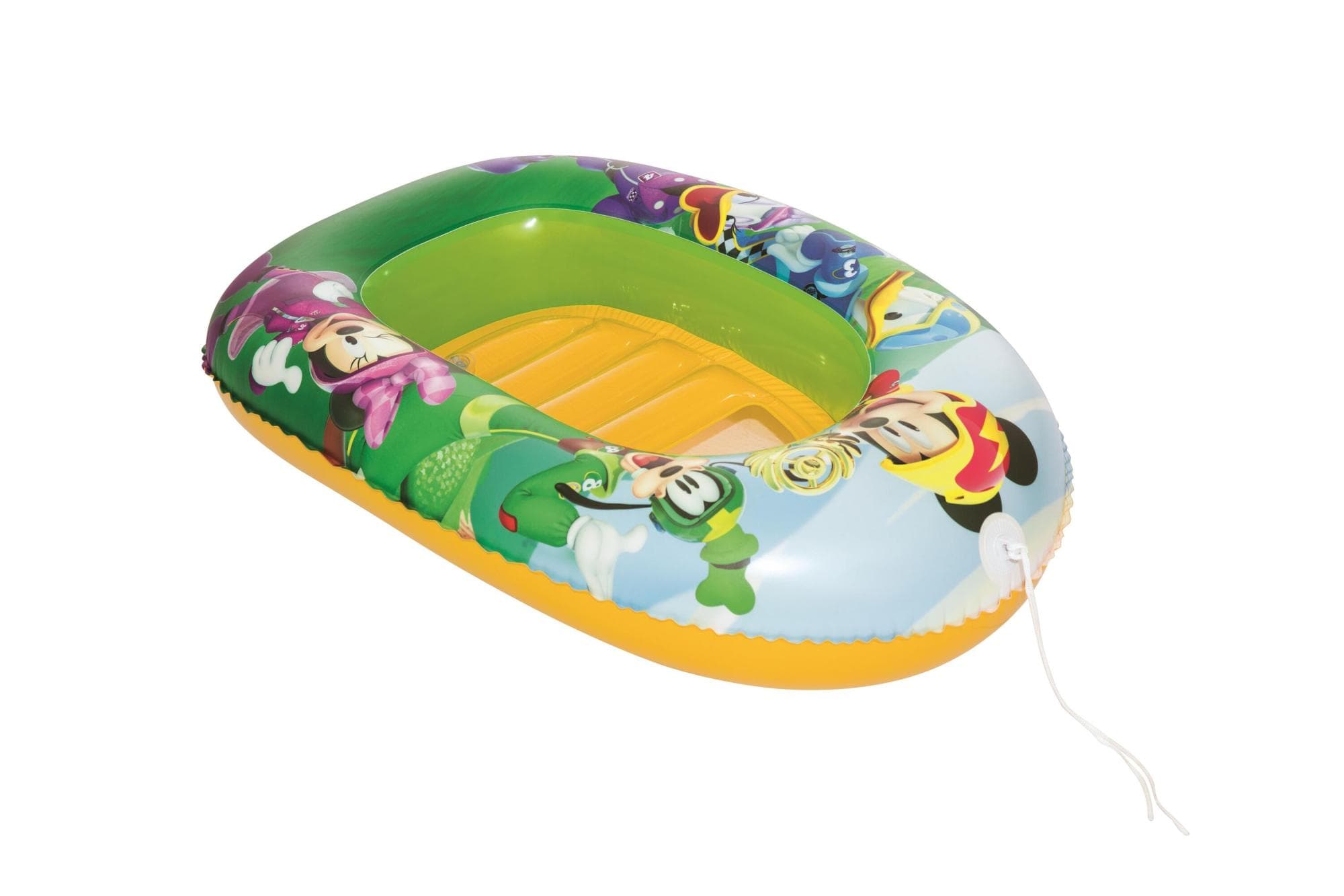 Jeux d'extérieur et trampoline Bateau gonflable enfant 102 x 69 cm Disney Mickey Roadster Bestway 1