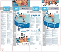 Piscine hors sol Piscine hors sol ronde Steel Pro 366 x 76 cm bleu clair Bestway 7
