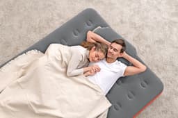 Camping et tente Matelas gonflable camping 2 places 203x152x22cm avec sac de gonflage Bestway 7