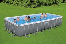 Piscine hors sol Piscine hors sol rectangulaire 732 x 366 x 132 cm Power Steel Bestway 3