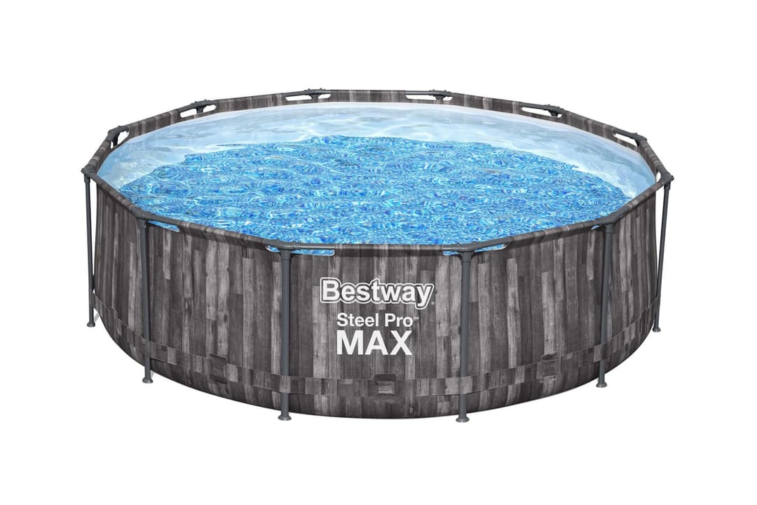 Piscine hors sol Piscine hors sol ronde Steel Pro Max 366 x 100 cm décor bois Bestway 4