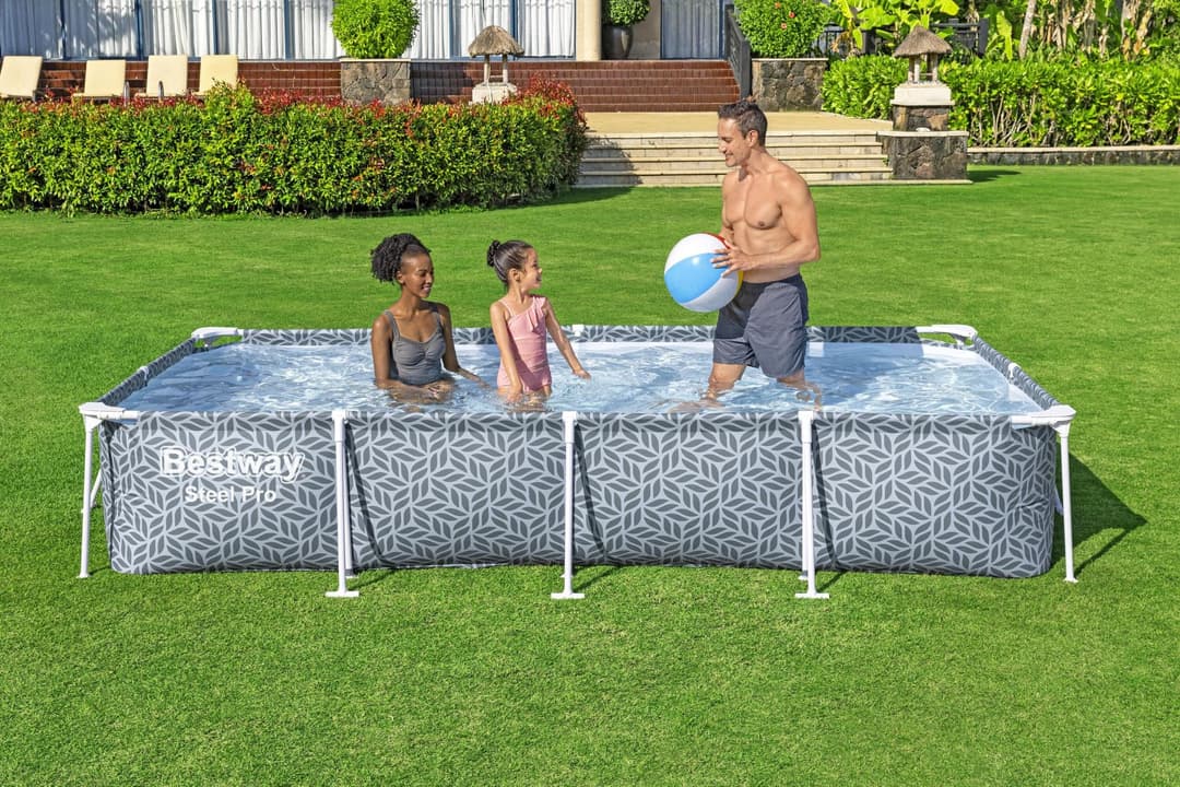 Piscine hors sol Piscine hors sol rectangle Steel Pro 366 x 201 x 66 cm décor graphique Bestway 3