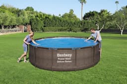 Accessoires Piscine Bâche à bulles ronde Ø 356cm piscine hors sol ronde Ø 366cm ou 396cm Bestway 7