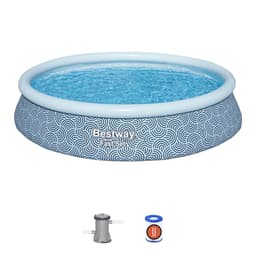 Piscine hors sol Piscine autoportante ronde 396 x 84 cm Fast Set avec pompe Bestway 1