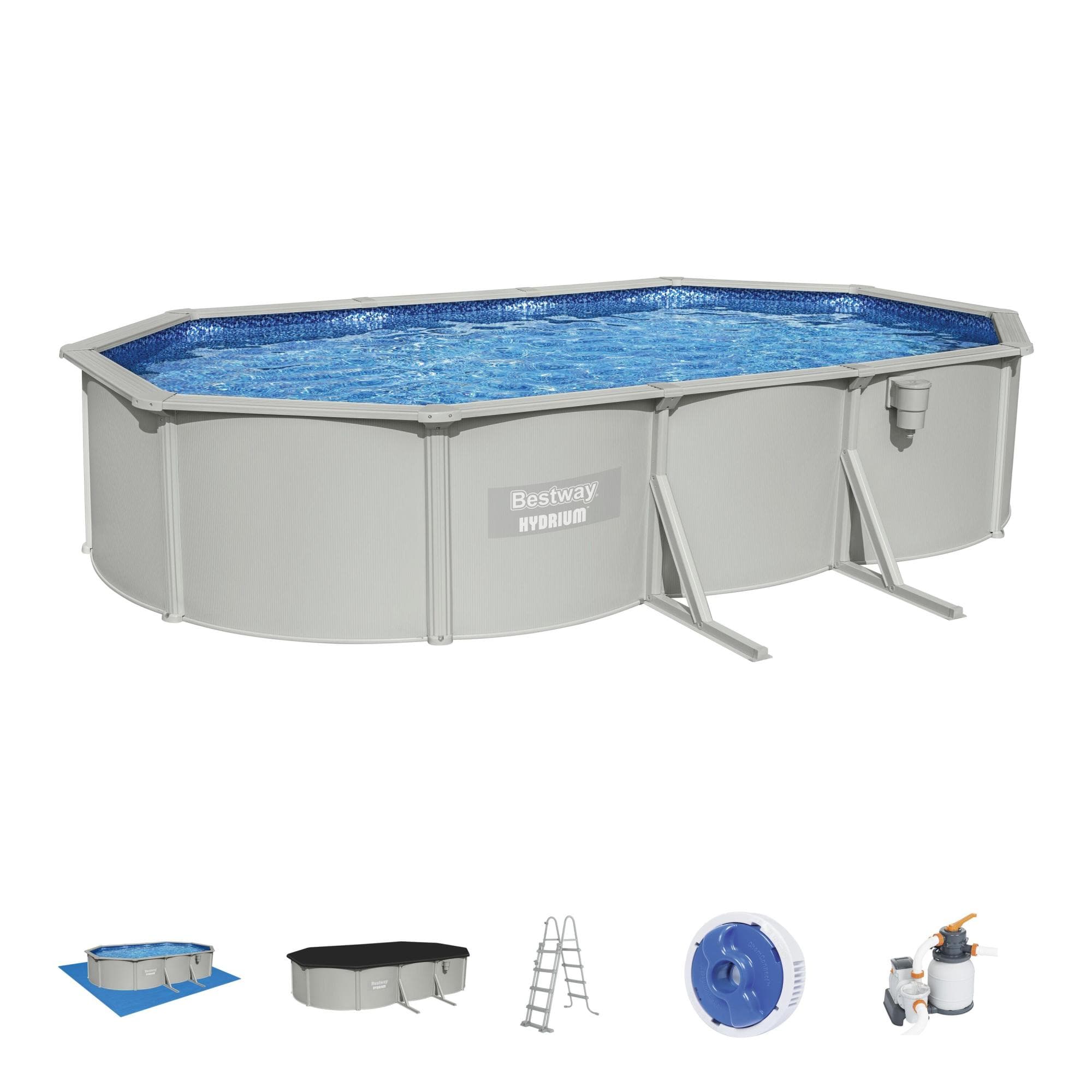 Piscine hors sol Piscine acier hors sol ovale Hydrium 610 x 360 x 120 cm Bestway 1