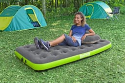 Camping et tente Matelas de camping gonflable 1 place 188x99x22cm avec sac de gonflage Bestway 2