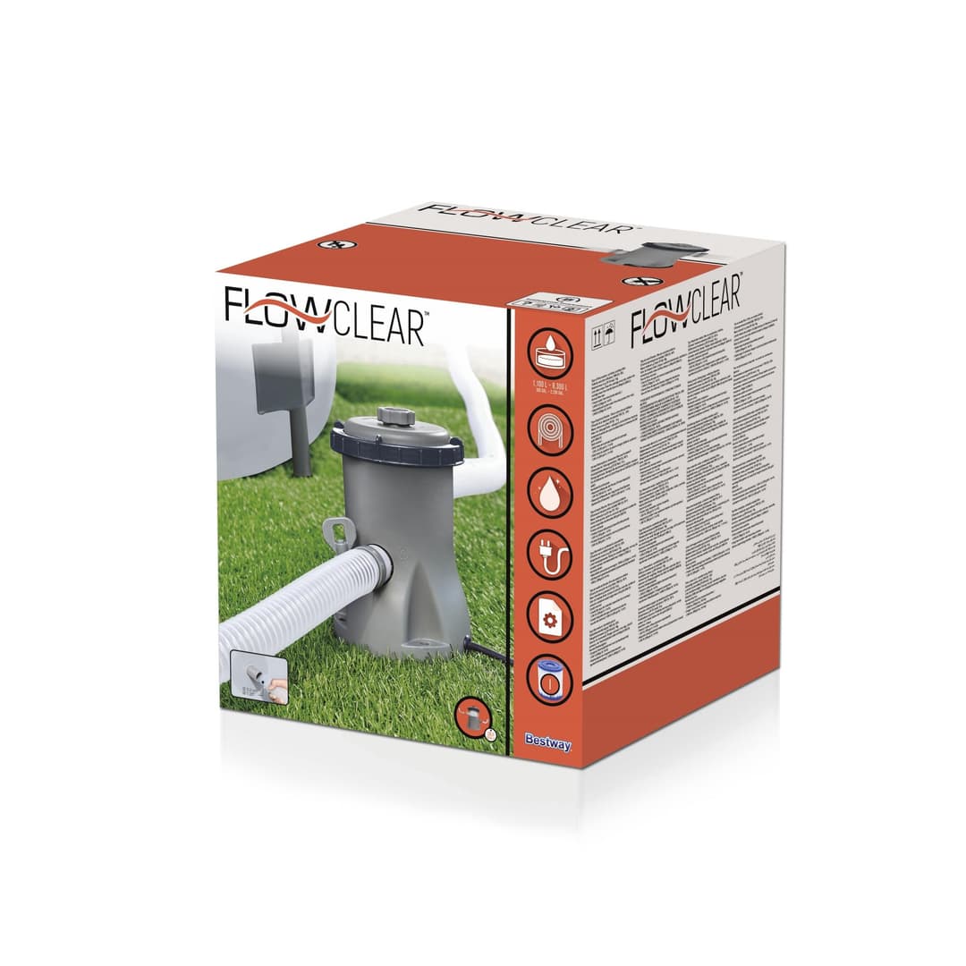 Accessoires Piscine Filtre à cartouche 1,249 m3/h 16 W Cartouche Type I Bestway 5