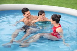 Piscine hors sol Piscine autoportante Fast Set™ ronde rotin gris, 366 x 76 cm avec filtre à cartouche Bestway 6