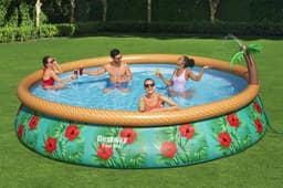 Piscine hors sol Piscine autoportante Fast Set ronde 457 x 84 cm avec filtration Bestway 8