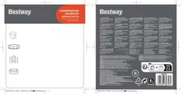 Accessoires Piscine  Lot de 10 rustines de réparation étanches adhésives Bestway 2