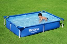 Piscine hors sol Piscine hors sol rectangle Steel Pro™ 221 x 150 x 43 cm bleu clair Bestway 5