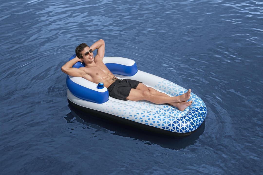 Jeux d'extérieur et trampoline Matelas gonflable piscine 1 place Indigo Wave 191 x 107 cm Bestway 2
