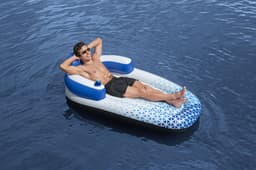 Jeux d'extérieur et trampoline Matelas gonflable piscine 1 place Indigo Wave 191 x 107 cm Bestway 2